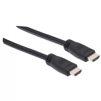 Manhattan HDMI 4K@60Hz Cable with Ethernet - CL3 rated, 8m, Suitable for In-Wall use, For ALL 4K & 1080p/HD uses - when upgrading now or have it ready for when you need it, Male to Male, Black, Ultra HD 4k x 2k, Lifetime Warranty, Premium High Speed