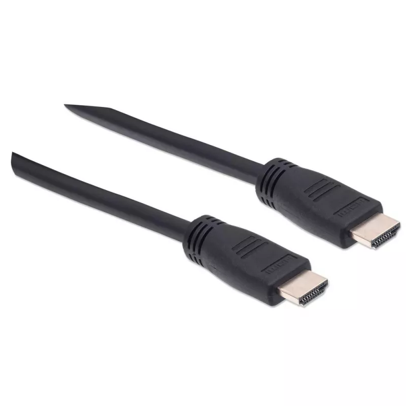 Manhattan HDMI 4K@60Hz Cable with Ethernet - CL3 rated, 8m, Suitable for In-Wall use, For ALL 4K & 1080p/HD uses - when upgrading now or have it ready for when you need it, Male to Male, Black, Ultra HD 4k x 2k, Lifetime Warranty, Premium High Speed