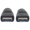 Manhattan HDMI 4K@60Hz Cable with Ethernet - CL3 rated, 8m, Suitable for In-Wall use, For ALL 4K & 1080p/HD uses - when upgrading now or have it ready for when you need it, Male to Male, Black, Ultra HD 4k x 2k, Lifetime Warranty, Premium High Speed