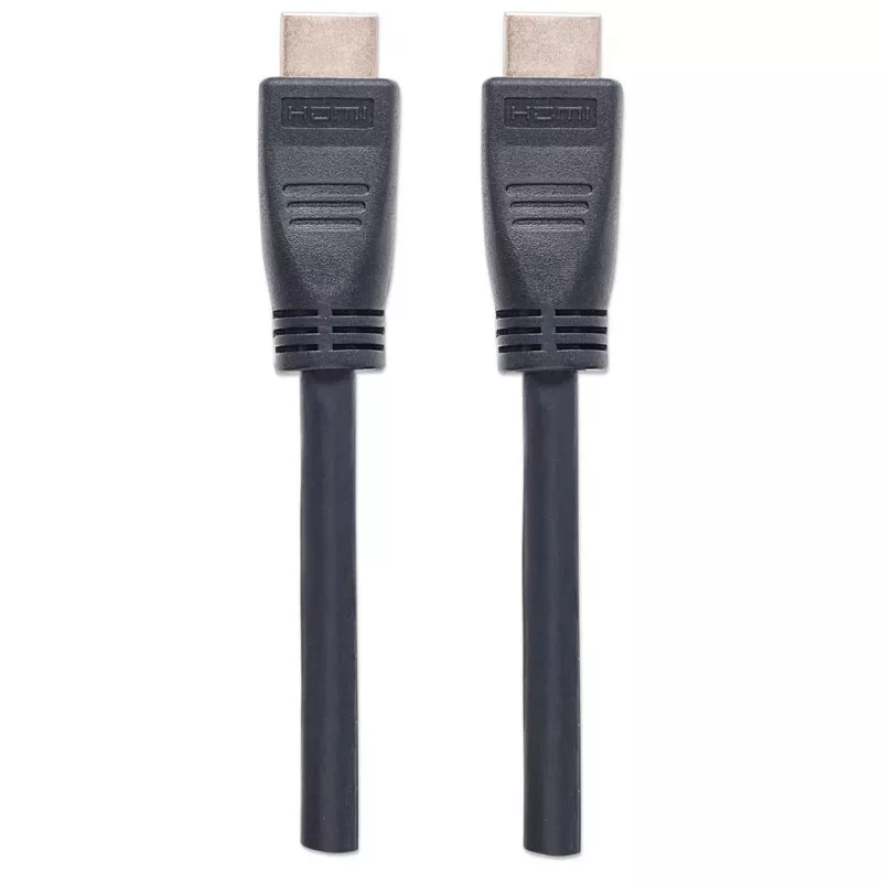 Manhattan HDMI 4K@60Hz Cable with Ethernet - CL3 rated, 8m, Suitable for In-Wall use, For ALL 4K & 1080p/HD uses - when upgrading now or have it ready for when you need it, Male to Male, Black, Ultra HD 4k x 2k, Lifetime Warranty, Premium High Speed