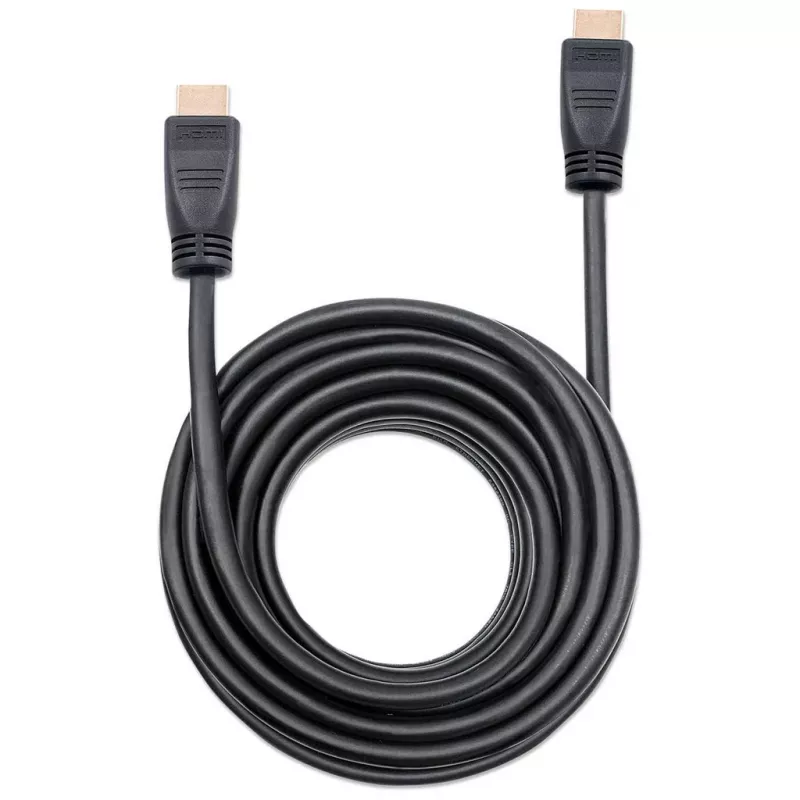 Manhattan HDMI 4K@60Hz Cable with Ethernet - CL3 rated, 8m, Suitable for In-Wall use, For ALL 4K & 1080p/HD uses - when upgrading now or have it ready for when you need it, Male to Male, Black, Ultra HD 4k x 2k, Lifetime Warranty, Premium High Speed