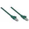 Intellinet Network Patch Cable, Cat5e, 10m, Green, CCA, U/UTP, PVC, RJ45, Gold Plated Contacts, Snagless, Booted, Lifetime Warranty