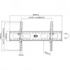 Manhattan Wall Mount for TV & Monitors (Tiltable), For screens 37 inch to 75 inch, VESA compatibility: all between 200x200mm to 800x400mm - check the dimensions of the four mounting holes on back of screen to ensure it fits, Max 75kg, Black, Bracket