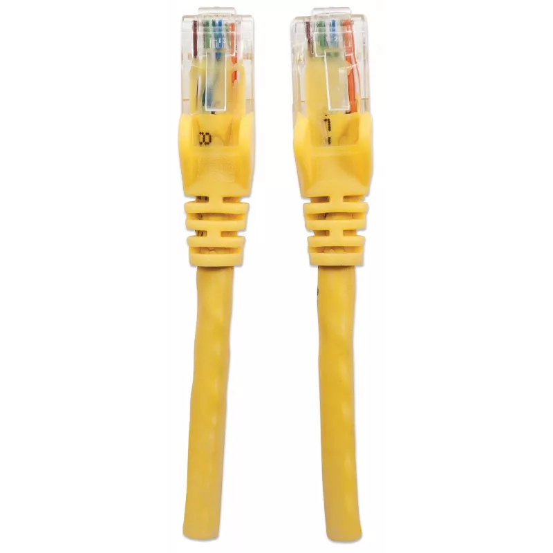 Intellinet Network Patch Cable, Cat6, 3m, Yellow, CCA, U/UTP, PVC, RJ45, Gold Plated Contacts, Snagless, Booted, Lifetime Warranty