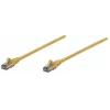 Intellinet Network Patch Cable, Cat6, 10m, Yellow, CCA, U/UTP, PVC, RJ45, Gold Plated Contacts, Snagless, Booted, Lifetime Warranty