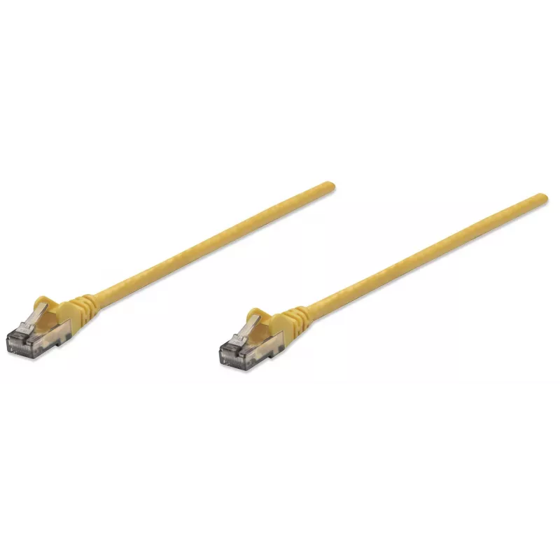Intellinet Network Patch Cable, Cat6, 10m, Yellow, CCA, U/UTP, PVC, RJ45, Gold Plated Contacts, Snagless, Booted, Lifetime Warranty