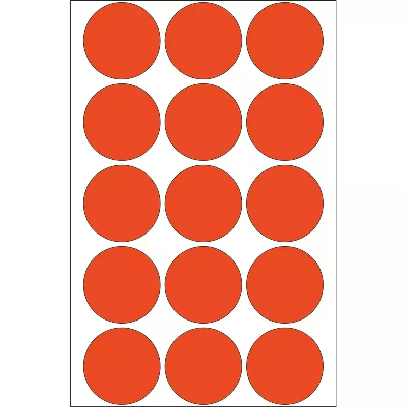 Multi-purpose labels HERMA 480 pcs round red 32 mm