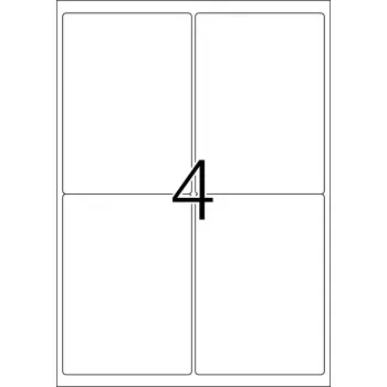 Self-adhesive printer label HERMA 9534 A4 outdoor film 99,1x139 mm