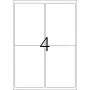 Self-adhesive printer label HERMA 9534 A4 outdoor film 99,1x139 mm