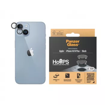 PanzerGlass ® Hoops® Camera Lens Protector Black iPhone 14 | 14 Plus