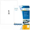 Self-adhesive printer label HERMA Labels A4 210x297 mm white paper glossy 25 pcs