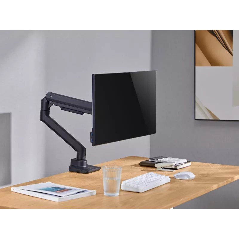 Equip 17 inch-49 inch Heavy-Duty Monitor Desk Mount Bracket, Black