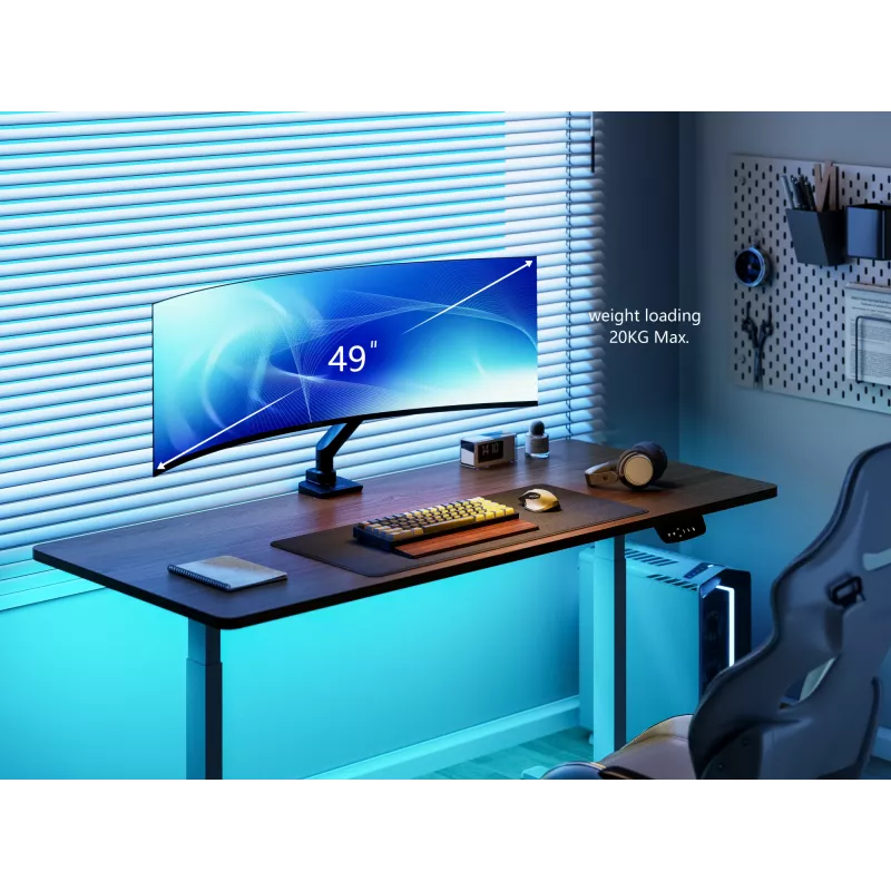 Equip 17 inch-49 inch Heavy-Duty Monitor Desk Mount Bracket, Black