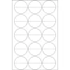 Seal labels perforated HERMA 2279 Ø 32 mm round transparent extra strong adhesion film matt