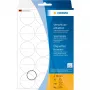 Seal labels perforated HERMA 2279 Ø 32 mm round transparent extra strong adhesion film matt