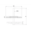 Multibrackets M VESA Deskmount Officeline Grommet Base Black