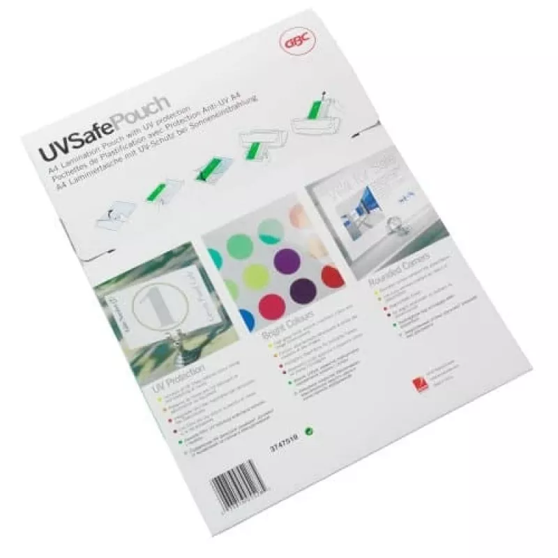 GBC Lamination Pouch A4 UV Safe 150 Micron, Glossy, A4, 100 pc(s)