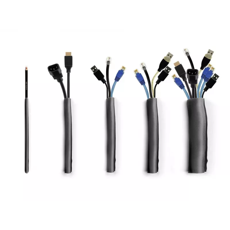 Multibrackets M Universal Cable Sock Self Wrapping 10mm Black 25m