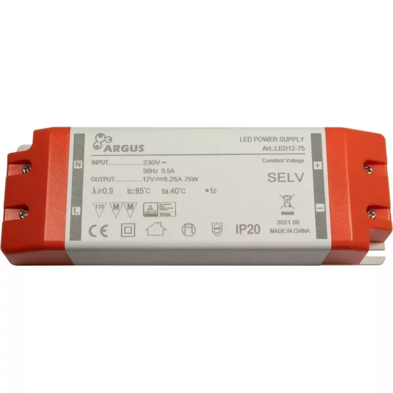 LED Driver Inter-Tech LED12-75 75W IP20 100000h