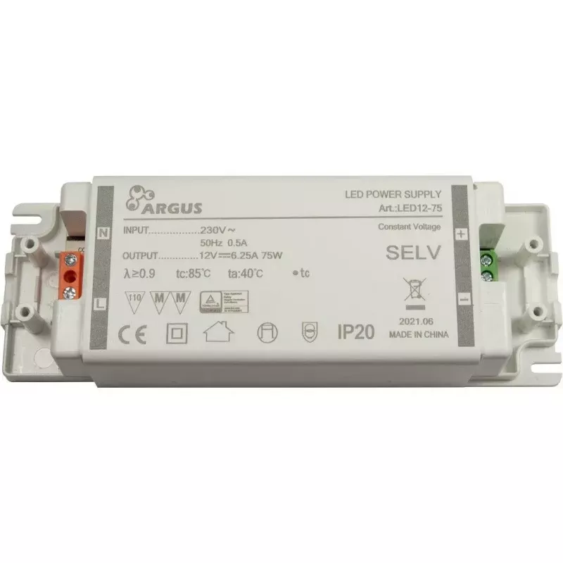 LED Driver Inter-Tech LED12-75 75W IP20 100000h