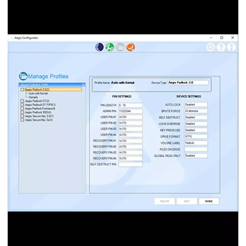 USB Hub Apricorn Aegis Configurator AP-CONFIG-KIT-EMEA