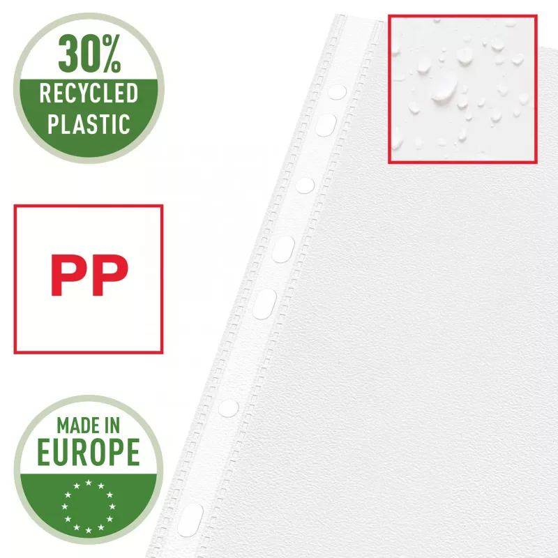 Esselte Quality Pocket A3 Landscape, 30% pre-consumer recycled plastic