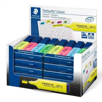 Marker Staedtler Textsurfer classic 364 Chisel tip Blue Green Pink Yellow