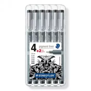 Fineliner Staedtler 308 SB6P Black 6 pc(s)