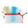 Pencil Case HERMA 20002 Hard EVA Red Transparent 110x230mm