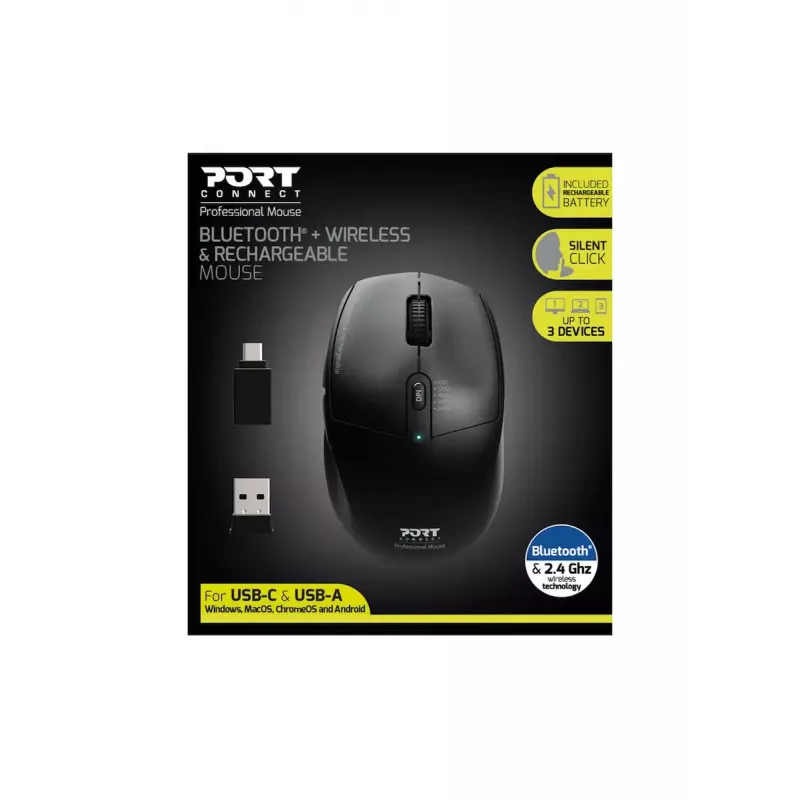 Mouse Port Designs 900715 RF Wireless + Bluetooth