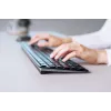 CHERRY KW 9100 SLIM keyboard Universal RF Wireless + Bluetooth QWERTY Nordic Black