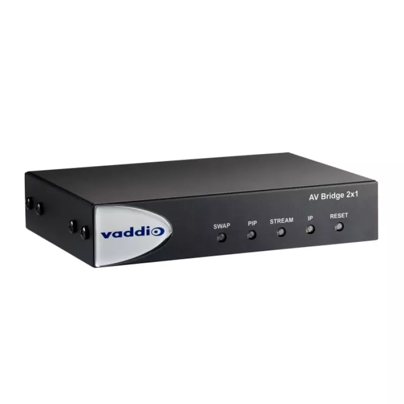Vaddio AV Bridge 2x1, 1920 x 1080 pixels, 60 fps, Black, 0 - 40 °C, 20 - 80%, 480.8 mm