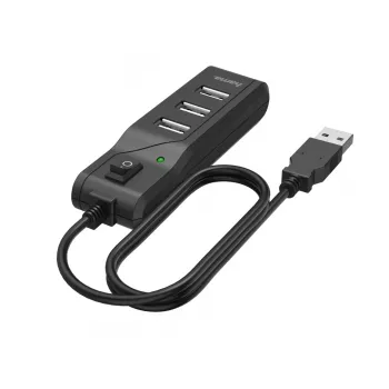 Hama 00200118 interface hub USB 2.0 480 Mbit/s Black
