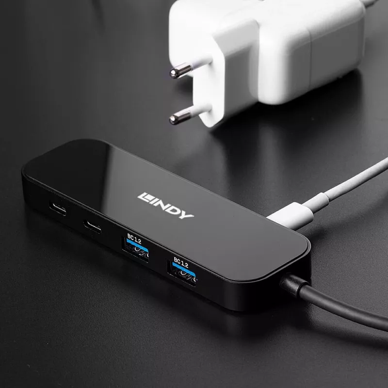 Lindy 43334 USB 3.2 Gen 1 Type-C Hub, 4 Port
