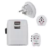 Hama World Travel Pro Light USB power plug adapter Universal White