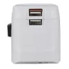 Hama World Travel Pro Light USB power plug adapter Universal White