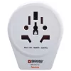 Hama World to Europe USB power plug adapter Universal White