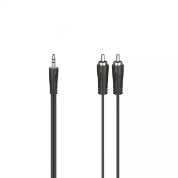 Audio Cable Hama 00205110 1.5m 3.5mm 2 x RCA Black