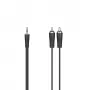 Audio Cable Hama 00205110 1.5m 3.5mm 2 x RCA Black
