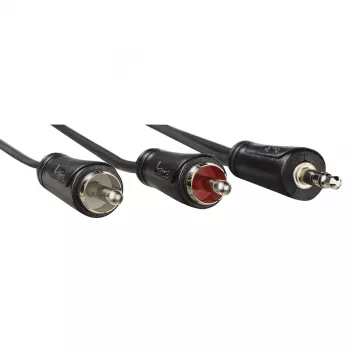 Audio Cable Hama 00205110 1.5m 3.5mm 2 x RCA Black