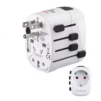 Hama World Travel Pro power plug adapter Universal White
