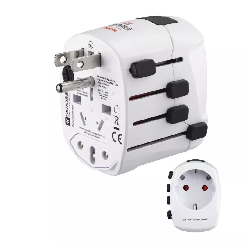 Hama World Travel Pro power plug adapter Universal White