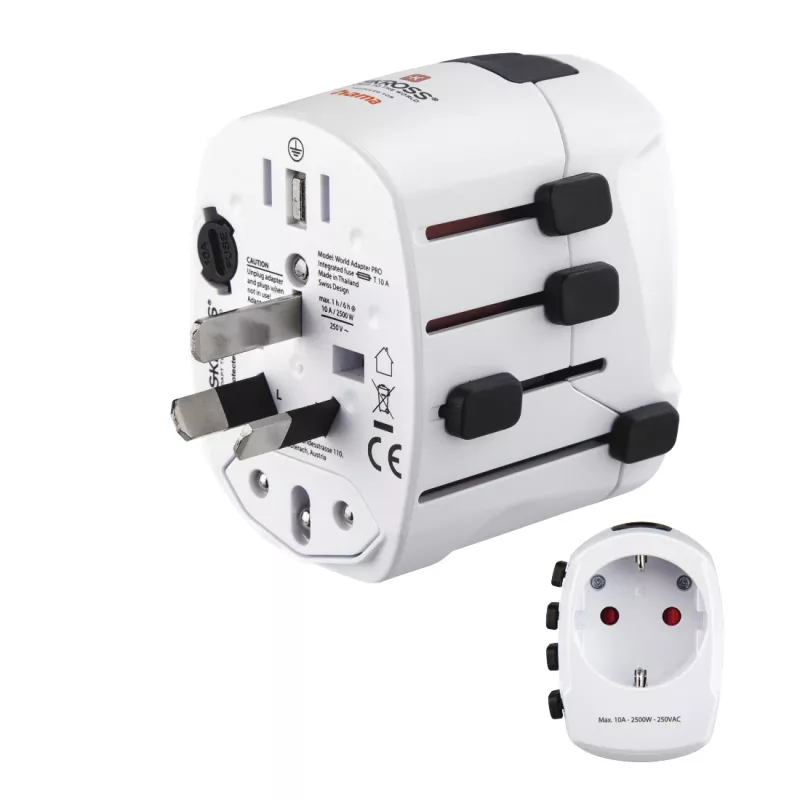 Hama World Travel Pro power plug adapter Universal White