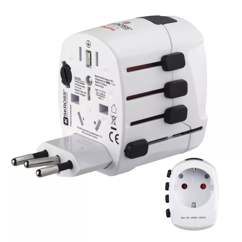 Hama World Travel Pro power plug adapter Universal White