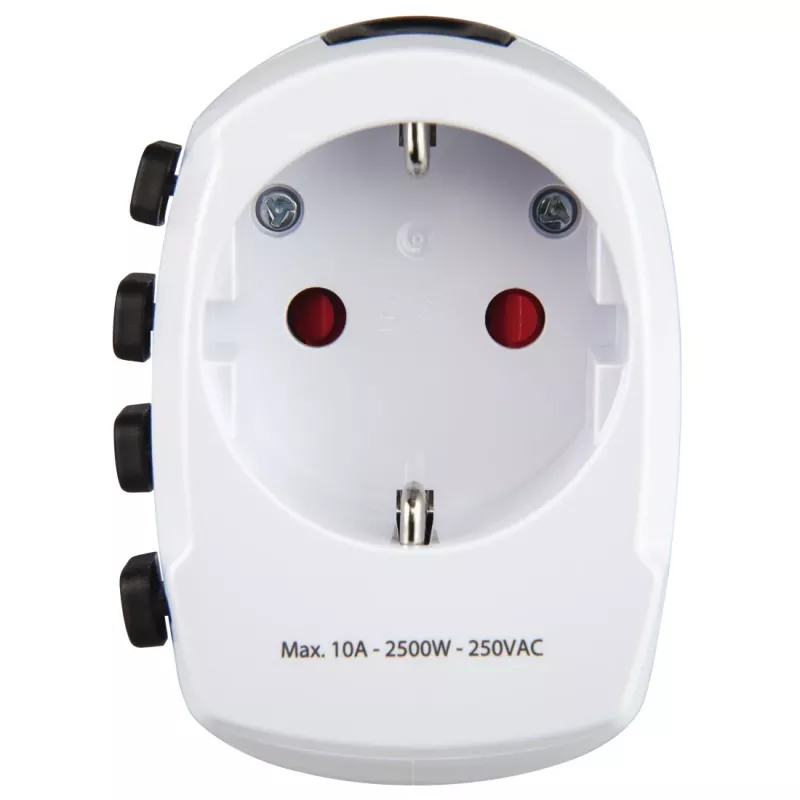 Hama World Travel Pro power plug adapter Universal White