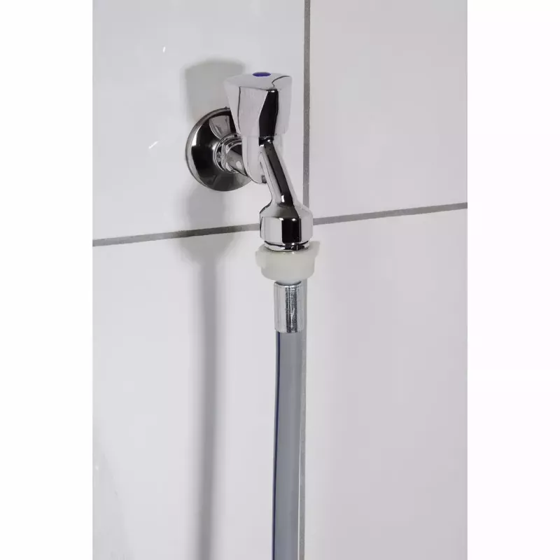 Inlet and outlet hoses Xavax 00111833 for dishwasher, grey, PVC/Nylon, 1500 mm, 1 pc