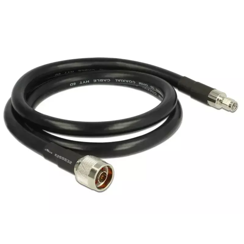 Coaxial Cable DeLOCK 1m N/RP-SMA CFD400 LLC400 Black