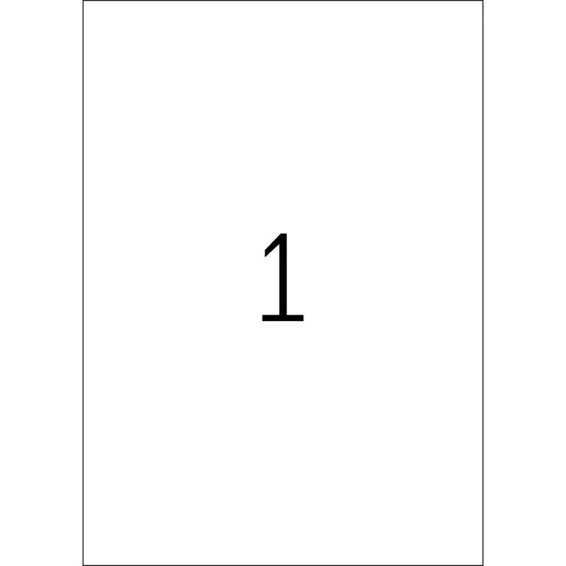 Self-adhesive label HERMA A4 Rounded rectangle White 10 pc(s)