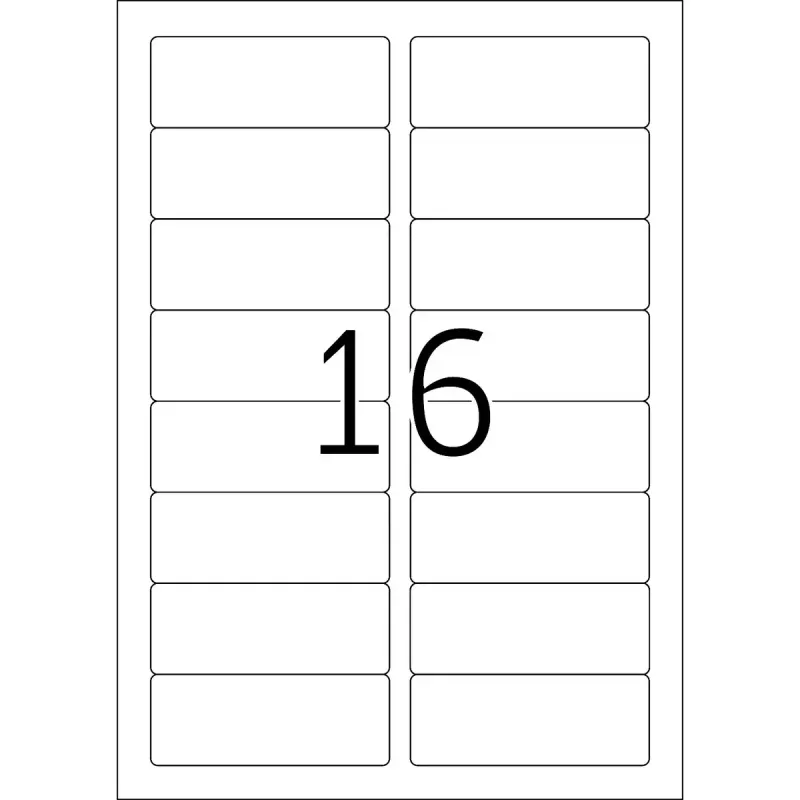 Self-adhesive label HERMA 4588 Rounded rectangle Removable