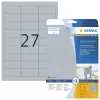 Self-adhesive label HERMA 4592 Rounded rectangle Silver